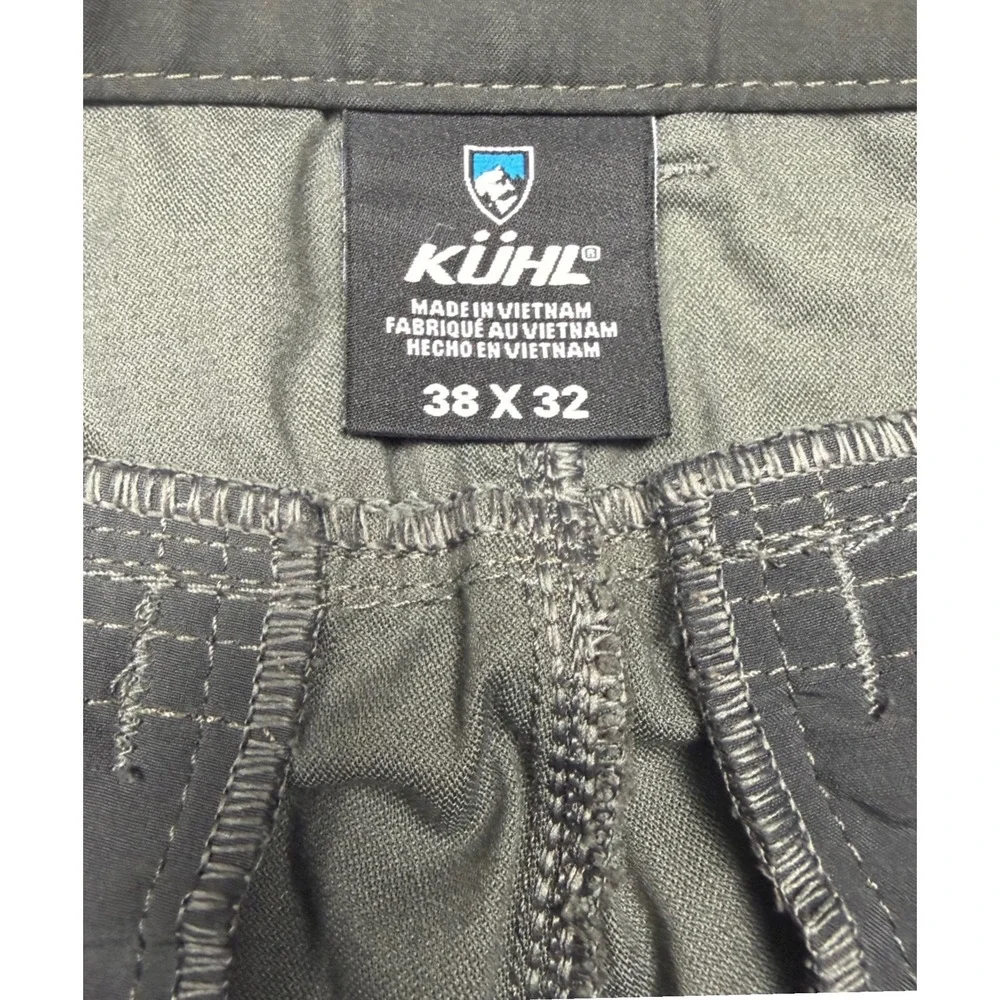 KUHL Resistor Lite Chino Pants Mens 38x32 Gray Xkanvas Stretch Outdoor Trousers